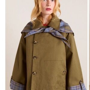 VIRAL Damson Madder Jerry Reversible Trench US 6, new with tags